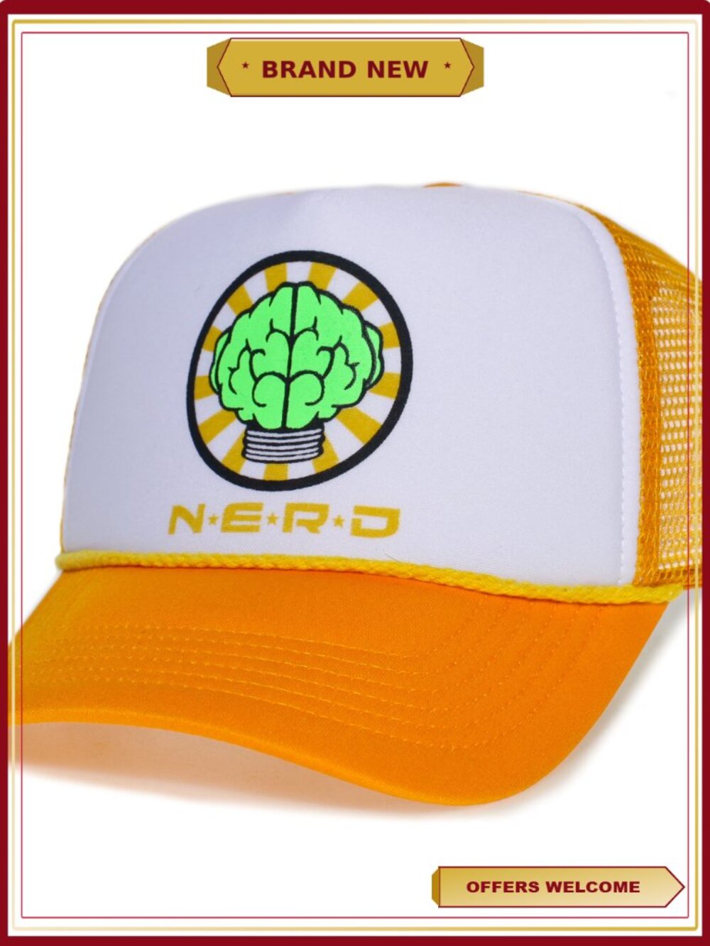 Nerd Trucker Hat Neptunes N*E*R*D Cap Snapback Adjustable